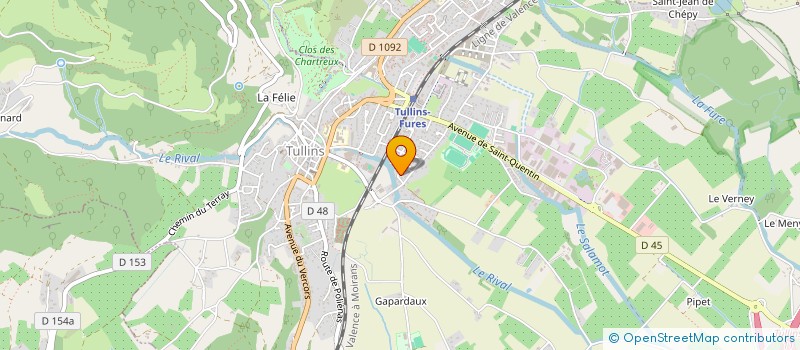 localisation de l'entreprise ETABLISSEMENT ANDRE ET COMPAGNIE à SAINT-QUENTIN-SUR-ISERE