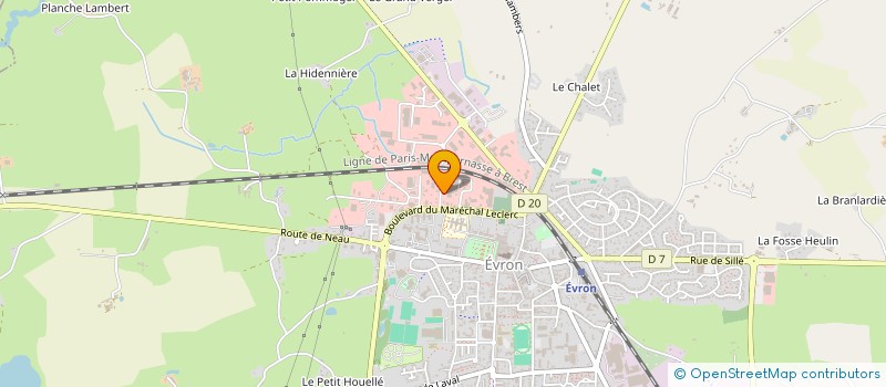 localisation de l'entreprise ETABLISSEMENT ANTOINE BARRE à EVRON