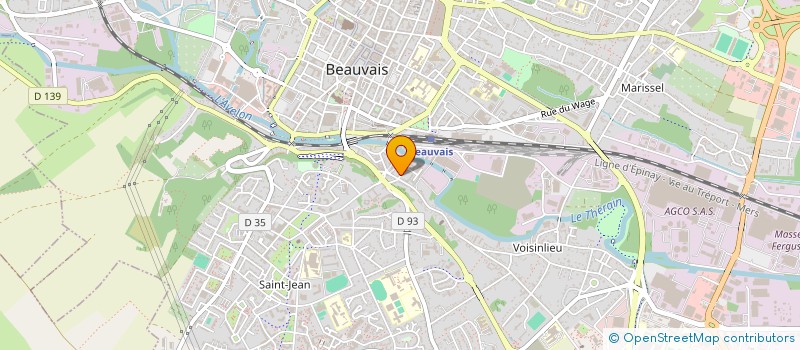 localisation de l'entreprise ETABLISSEMENT AUGIER à BEAUVAIS
