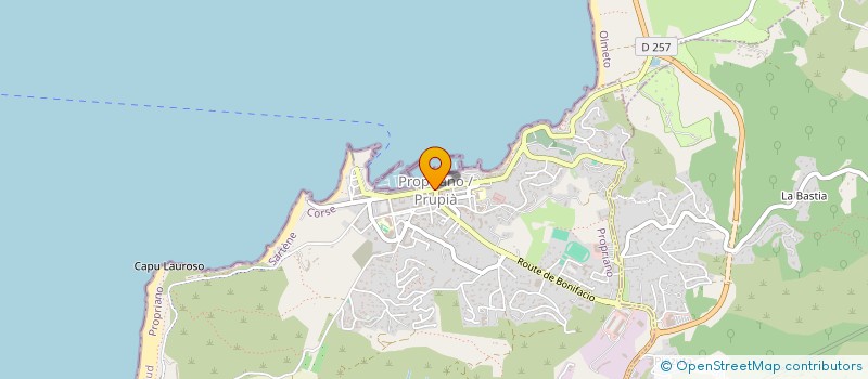 localisation de l'entreprise ETABLISSEMENT BARTOLI J.D ET FILS à PROPRIANO