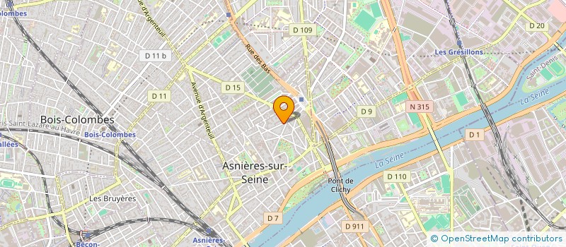localisation de l'entreprise ETABLISSEMENT BAUDIN à ASNIERES-SUR-SEINE