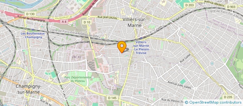 localisation de l'entreprise ETABLISSEMENT BAZILE J.P. à VILLIERS-SUR-MARNE