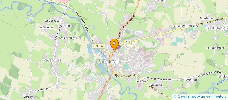 localisation de l'entreprise ETABLISSEMENT BERARDET  PONT-DE-VAUX