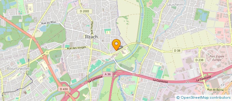 localisation de l'entreprise ETABLISSEMENT BERNARD ZINOUNE à ILLZACH