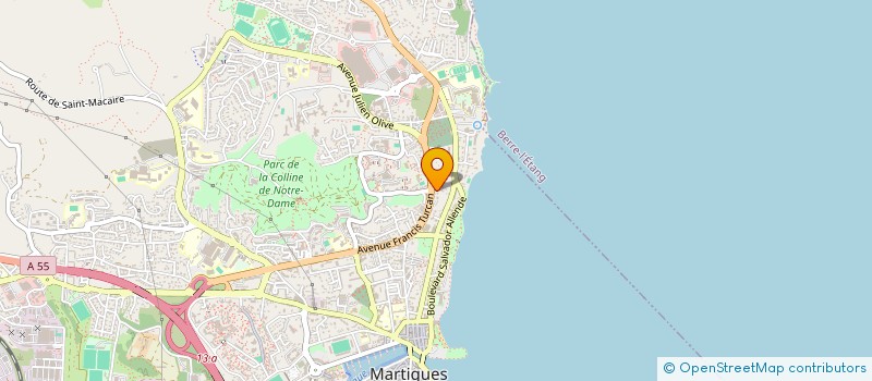 localisation de l'entreprise ETABLISSEMENT BERTHI AUTOMOBILES à MARTIGUES