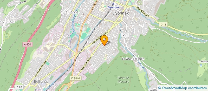 localisation de l'entreprise ETABLISSEMENT BIDE FRERES à OYONNAX