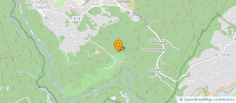 localisation de l'entreprise ETABLISSEMENT BIDRON à SAINT-CEZAIRE-SUR-SIAGNE