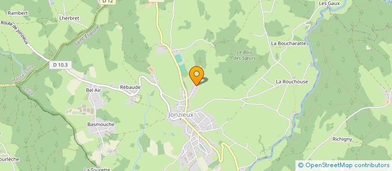 localisation de l'entreprise ETABLISSEMENT BM  JONZIEUX