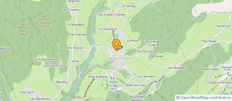 localisation de l'entreprise ETABLISSEMENT BONNET à HABERE-POCHE