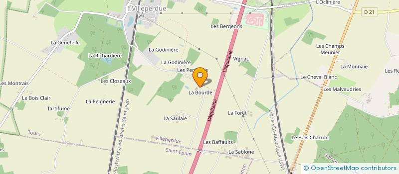 localisation de l'entreprise ETABLISSEMENT BOURNAND à VILLEPERDUE