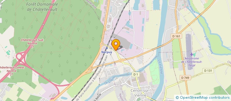 localisation de l'entreprise ETABLISSEMENT BRACONNIER  CHATELLERAULT