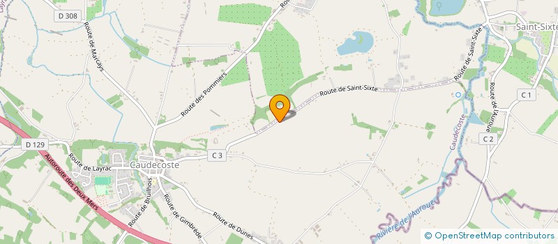 localisation de l'entreprise ETABLISSEMENT BURGALASSE  CAUDECOSTE