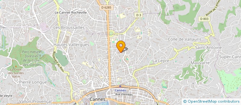 localisation de l'entreprise ETABLISSEMENT BYDERO à CANNES