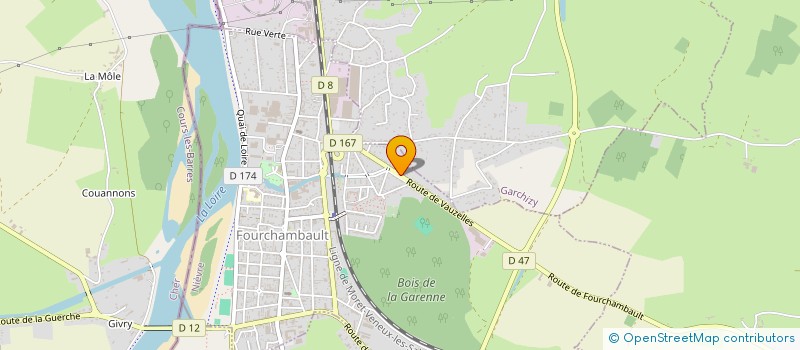 localisation de l'entreprise ETABLISSEMENT C.R. AGRO SARL  FOURCHAMBAULT