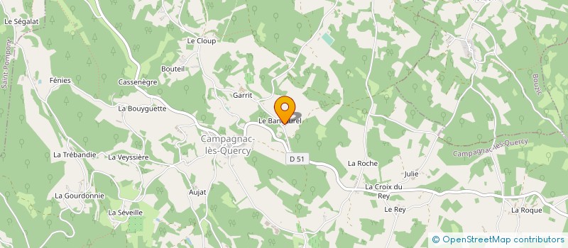 localisation de l'entreprise ETABLISSEMENT CALMON à CAMPAGNAC-LES-QUERCY