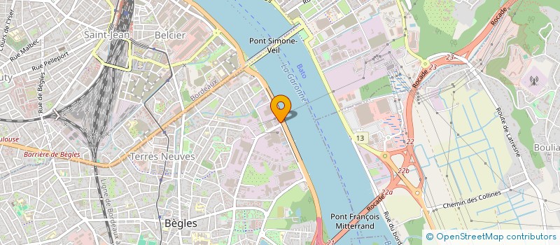 localisation de l'entreprise ETABLISSEMENT CARROSSERIE SANCENOT à BEGLES