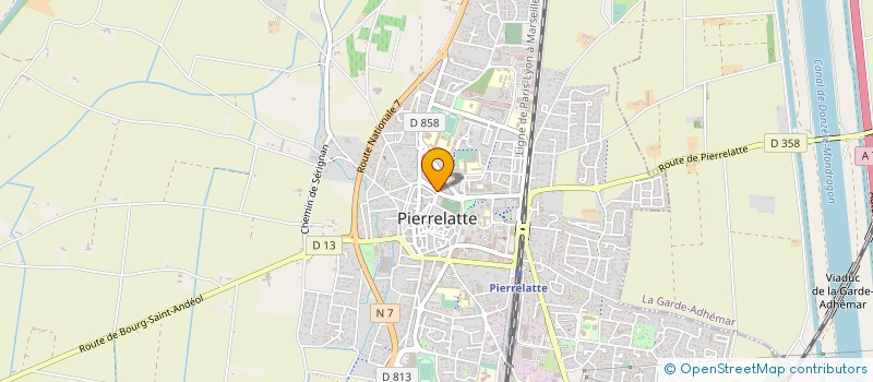 localisation de l'entreprise ETABLISSEMENT CARUANA à PIERRELATTE