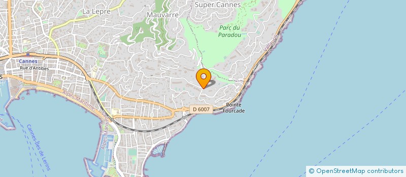 localisation de l'entreprise ETABLISSEMENT CERDAN à CANNES