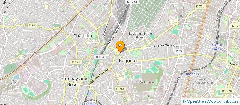 localisation de l'entreprise ETABLISSEMENT CERE à BAGNEUX