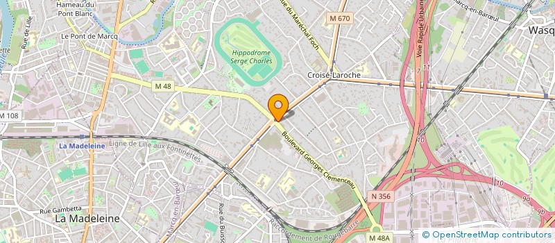 localisation de l'entreprise ETABLISSEMENT CHALOM à MARCQ-EN-BARŒUL