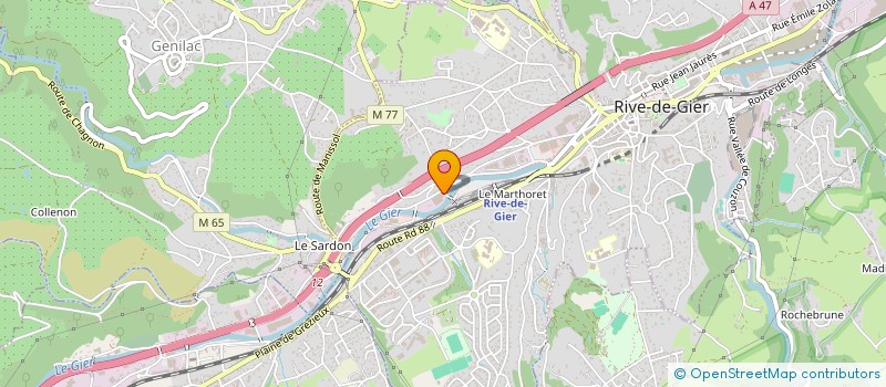 localisation de l'entreprise ETABLISSEMENT CHAPPET ELECTRICITE à RIVE-DE-GIER
