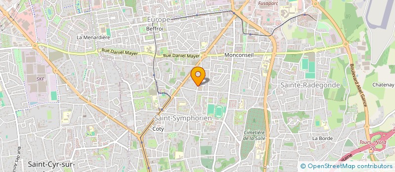 localisation de l'entreprise ETABLISSEMENT CHARTIER DANIEL  TOURS