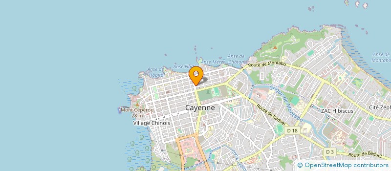 localisation de l'entreprise ETABLISSEMENT CHEUNG DISTRIBUTION à CAYENNE