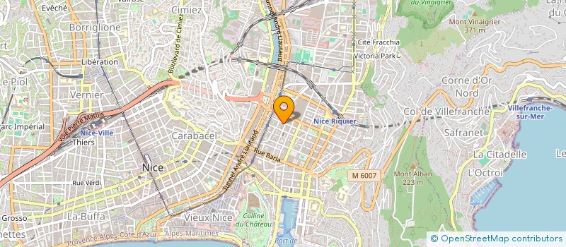 localisation de l'entreprise ETABLISSEMENT CHIRI MERMET à NICE