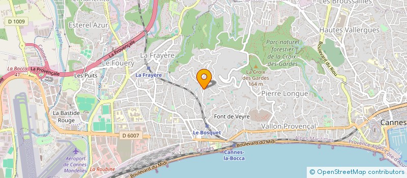 localisation de l'entreprise ETABLISSEMENT CIM à CANNES