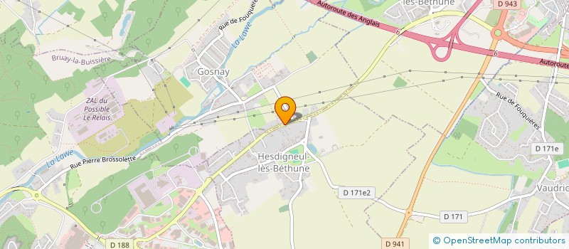 localisation de l'entreprise ETABLISSEMENT COINTE-DUMONT  HESDIGNEUL-LES-BETHUNE