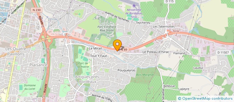 localisation de l'entreprise ETABLISSEMENT D'AIDE A L'APPRENTISSAGE ET A L'AUTONOMIE PAR LA PSYCHO-EDUCATION  ARTIGUES-PRES-BORDEAUX