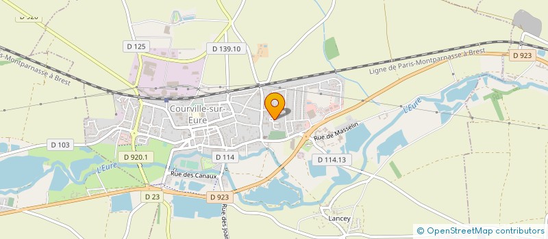 localisation de l'entreprise ETABLISSEMENT D'HEBERGEMENT POUR PERSONNES AGEES DEPENDANTES INTERCOMMUNAL COURVILLE SUR EURE PONTGOUIN à COURVILLE-SUR-EURE