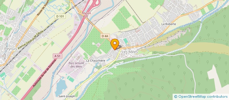 localisation de l'entreprise ETABLISSEMENT D'HEBERGEMENT POUR PERSONNES AGEES DEPENDANTES LOU CIGALOU à LES MEES
