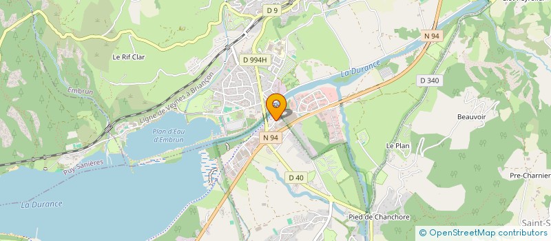 localisation de l'entreprise ETABLISSEMENT D'INCAN à EMBRUN