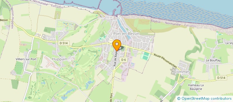 localisation de l'entreprise ETABLISSEMENT DAVID  PORT-EN-BESSIN-HUPPAIN