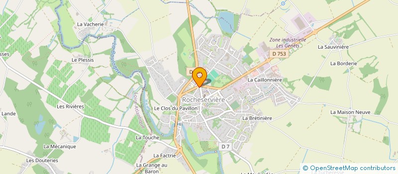 localisation de l'entreprise ETABLISSEMENT DE POMPES FUNEBRES DE ROCHESERVIERE à ROCHESERVIERE