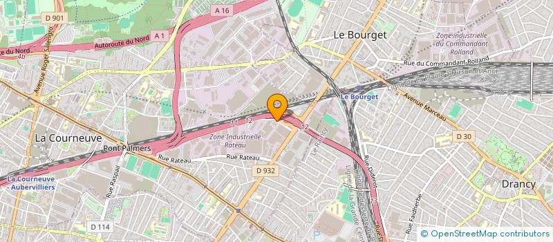 localisation de l'entreprise ETABLISSEMENT DE VENTE ET SERVICES - E.V.E.S FRANCE à LA COURNEUVE