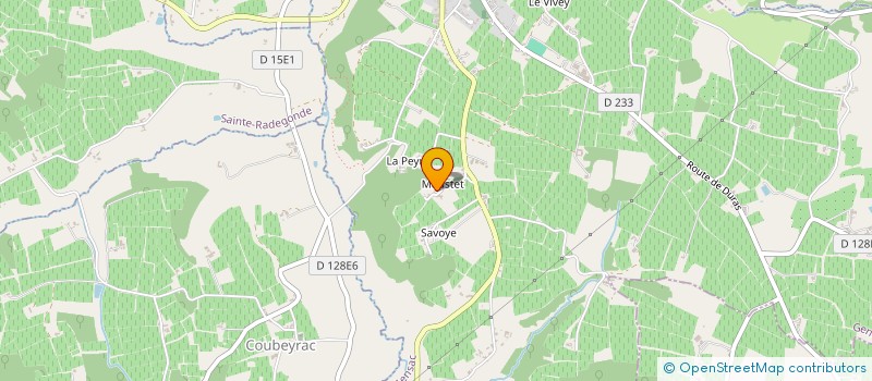 localisation de l'entreprise ETABLISSEMENT DEBORD  GENSAC