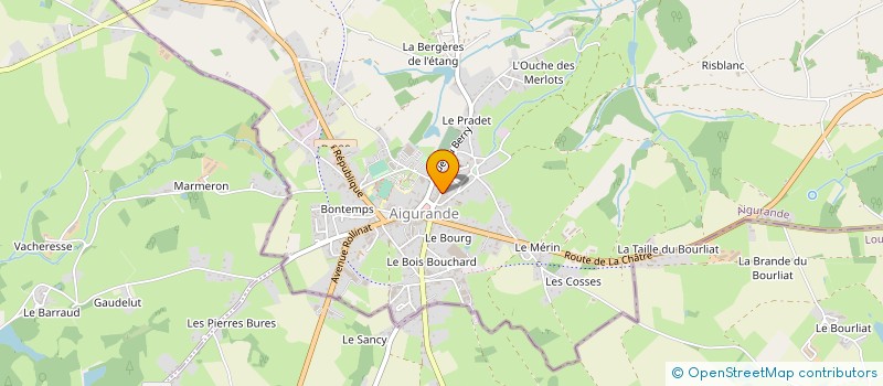 localisation de l'entreprise ETABLISSEMENT DELAUNAY à AIGURANDE