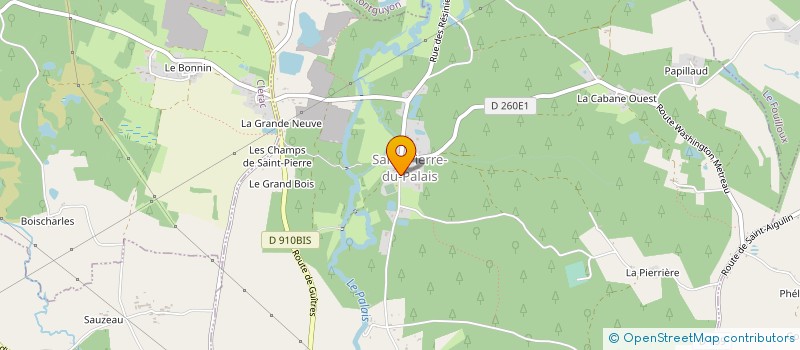 localisation de l'entreprise ETABLISSEMENT DEMAY ET DIET à SAINT-PIERRE-DU-PALAIS