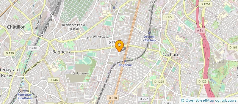 localisation de l'entreprise ETABLISSEMENT DEMORTIER à BAGNEUX