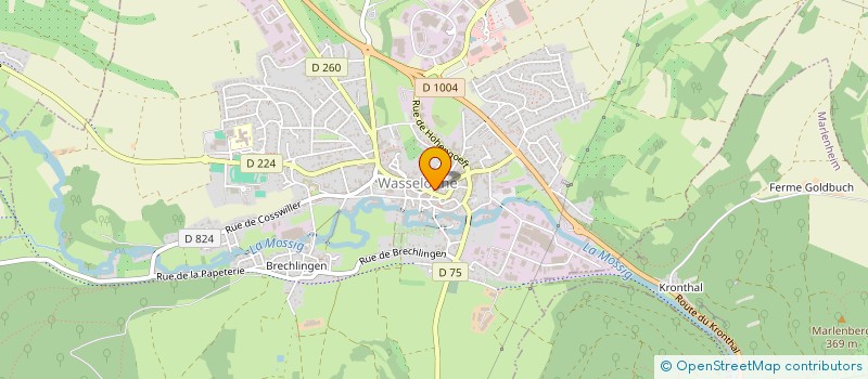 localisation de l'entreprise ETABLISSEMENT DENNINGER à WASSELONNE
