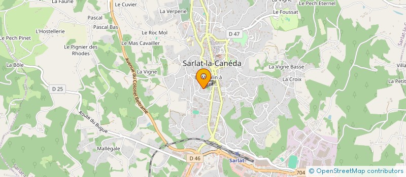 localisation de l'entreprise ETABLISSEMENT DEPARTEMENTAL DE LA DORDOGNE DU RESEAU DES EMETTEURS FRANCAIS - UNION FRANCAISE DES RADIO-AMATEURS à SARLAT-LA-CANEDA