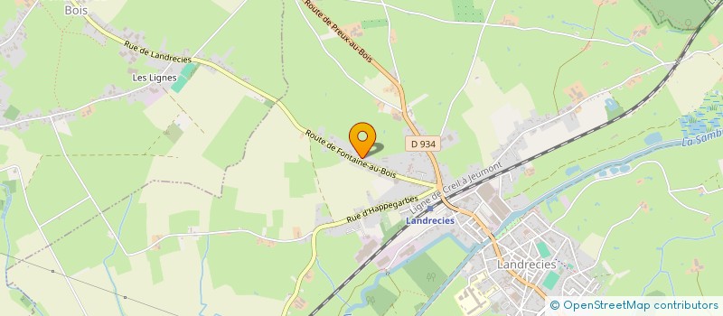 localisation de l'entreprise ETABLISSEMENT DEVREESE  LANDRECIES