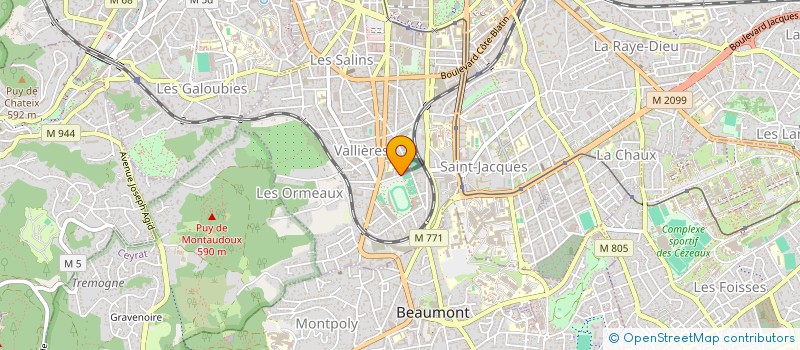 localisation de l'entreprise ETABLISSEMENT DISTRI JEUX à CLERMONT-FERRAND