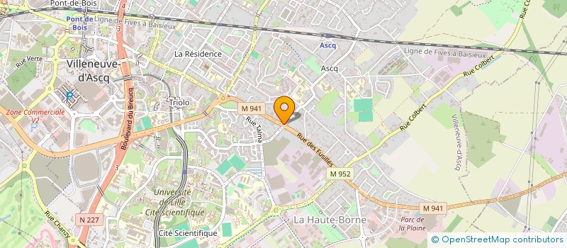 localisation de l'entreprise ETABLISSEMENT DOUCET à VILLENEUVE-D'ASCQ