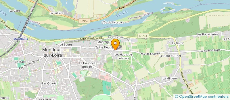 localisation de l'entreprise ETABLISSEMENT DREVET  MONTLOUIS-SUR-LOIRE