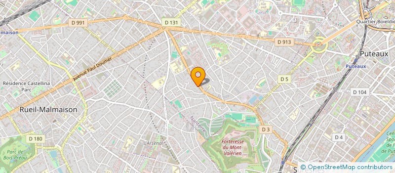 localisation de l'entreprise ETABLISSEMENT DUCLOS WANG  NANTERRE