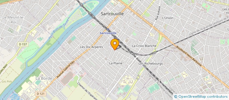localisation de l'entreprise ETABLISSEMENT DUFLOT ET CIE à SARTROUVILLE