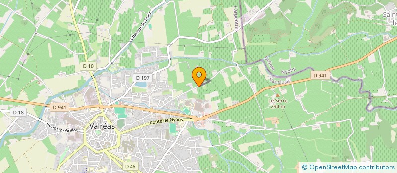 localisation de l'entreprise ETABLISSEMENT E.D.E.P. à VALREAS